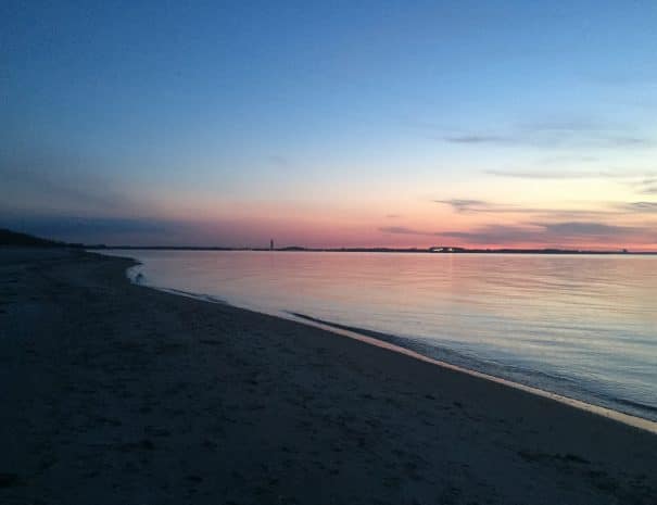 Seaside Rosenhagen Strand Sonnenuntergang