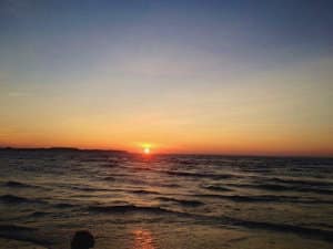 Seaside Rosenhagen Strand Sonnenuntergang 3