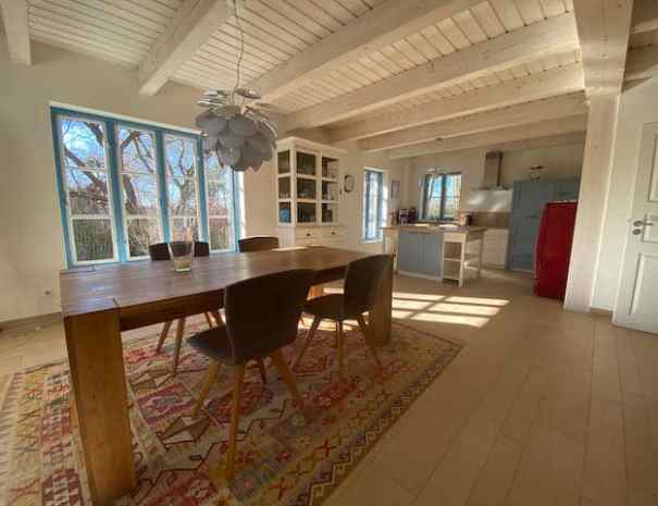 Seaside Ferienhaus Seegarten Esszimmer