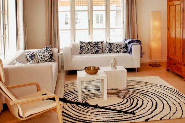 Seaside Rosenhagen Ferienhaus Haus am Meer Wohnzimmer 2